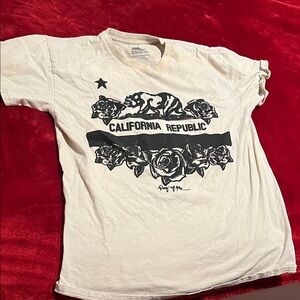 Ring of Fire White California Republic Tee